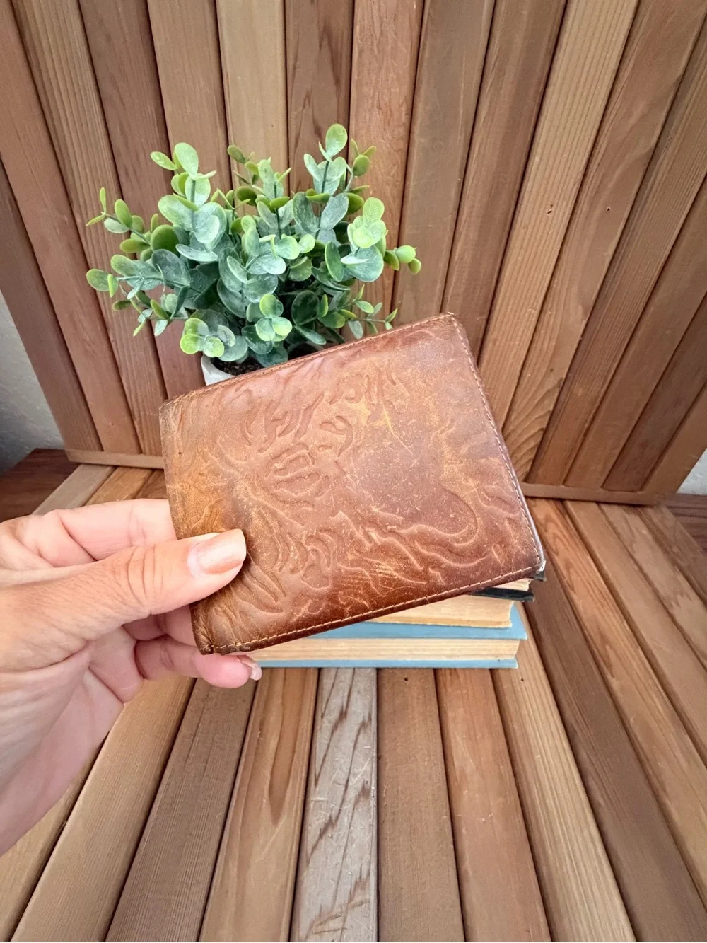 Evil Dead II Distressed Leather Wallet, Horror Movie Merch, Cult Film Collectors